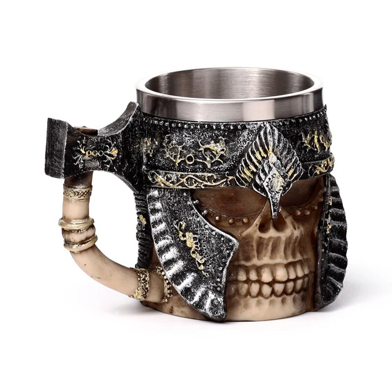 Axe Handle Armoured Skull Tankard - Image 7