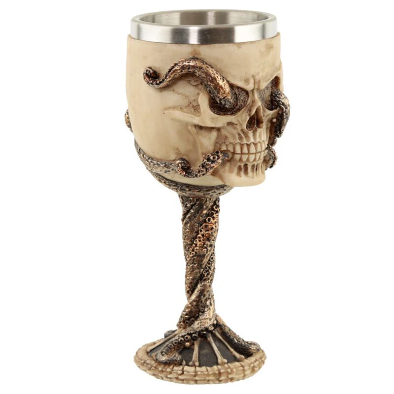 Bronze Octopus Skull Goblet - Image 2