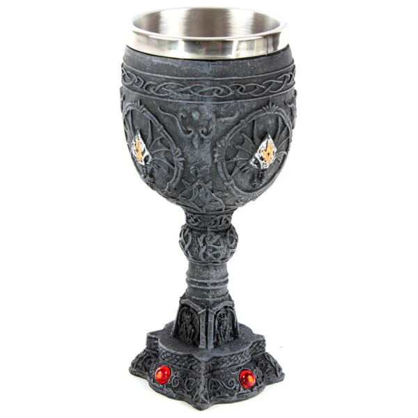 Celtic Stone Effect Dragon Goblet - Image 2