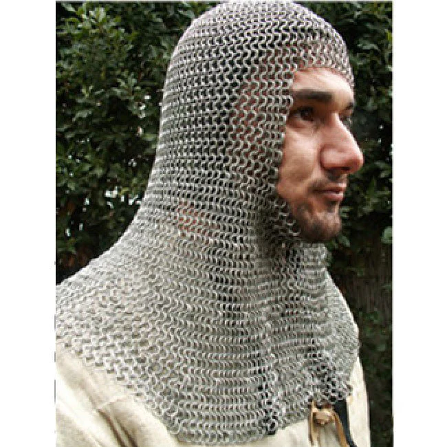 Chainmail Coif - Dome Riveted - Image 3