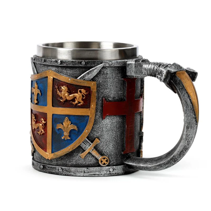 Coat of Arms Gold & Silver Tankard - Image 2