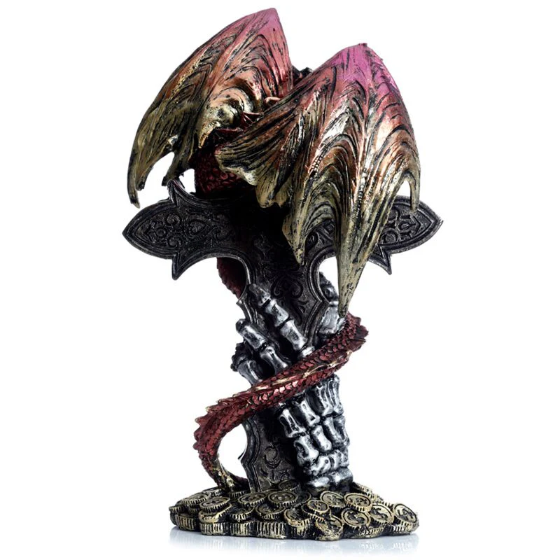 Dark Legends Celtic Cross Treasure Guardian Dragon - Image 3