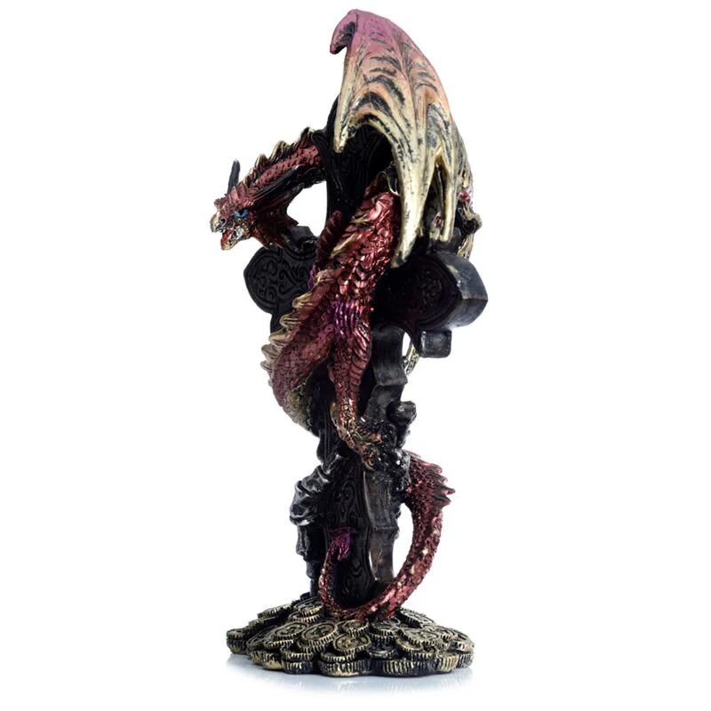 Dark Legends Celtic Cross Treasure Guardian Dragon - Image 4