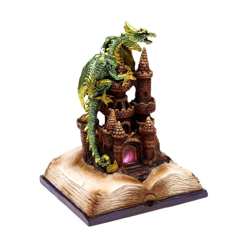 Dark Legends LED Enchanted Fairytale Castle Earth Dragon - Image 7