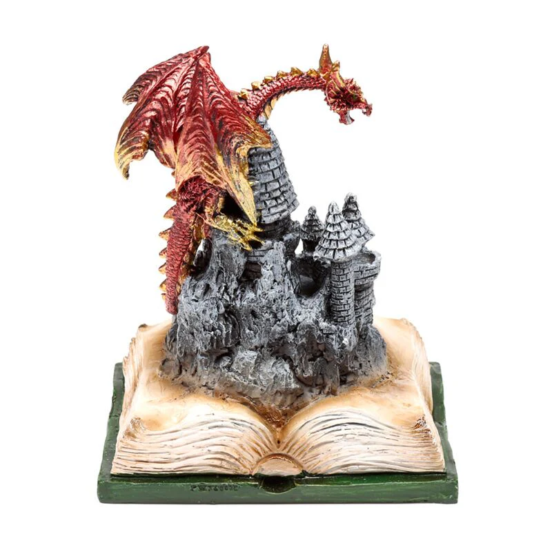 Dark Legends LED Enchanted Fairytale Castle Fire Dragon - Image 4