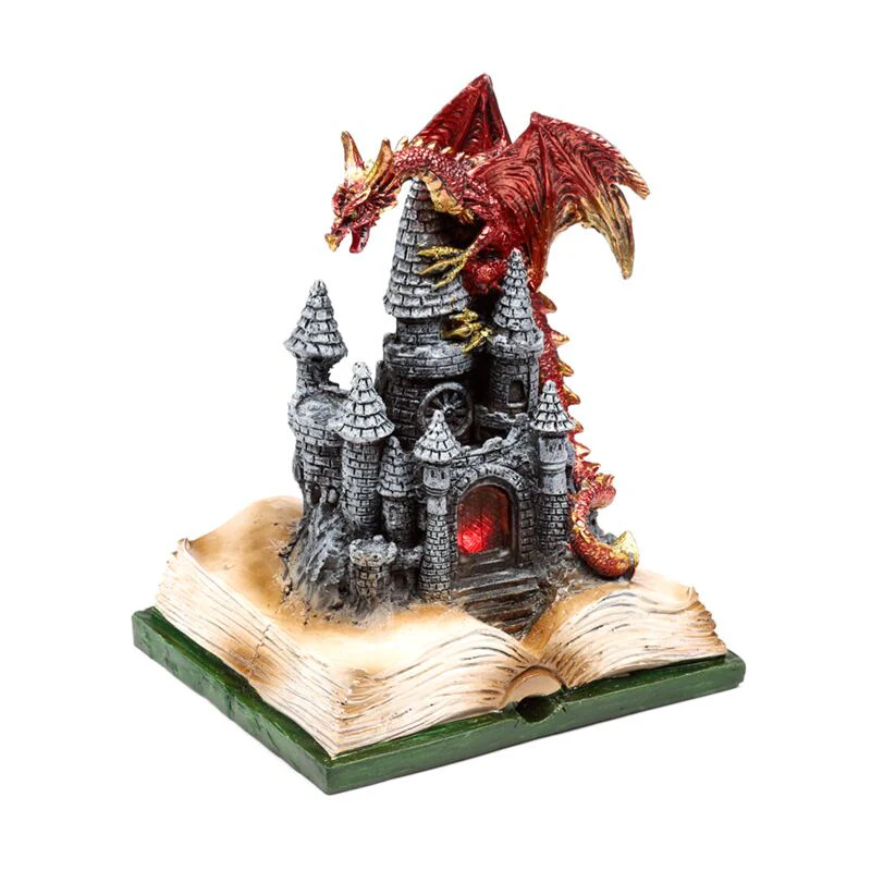 Dark Legends LED Enchanted Fairytale Castle Fire Dragon - Image 7