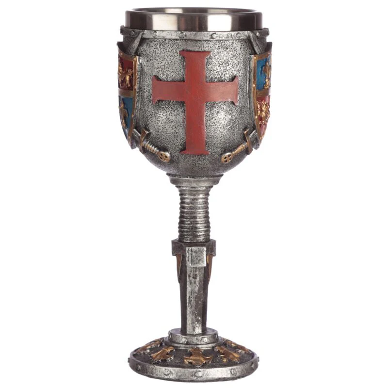 Decorative Coat of Arms & Sword Goblet - Image 3
