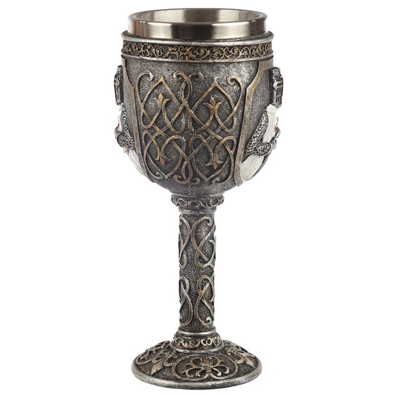 Decorative Crusader Knight Goblet - Image 2