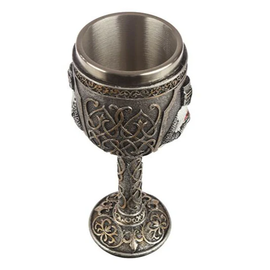Decorative Crusader Knight Goblet - Image 3