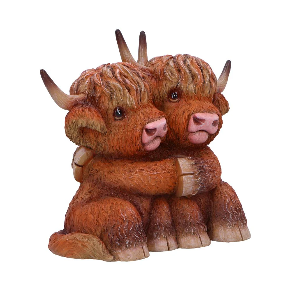 Highland Cow Hug Figurine - Image 4