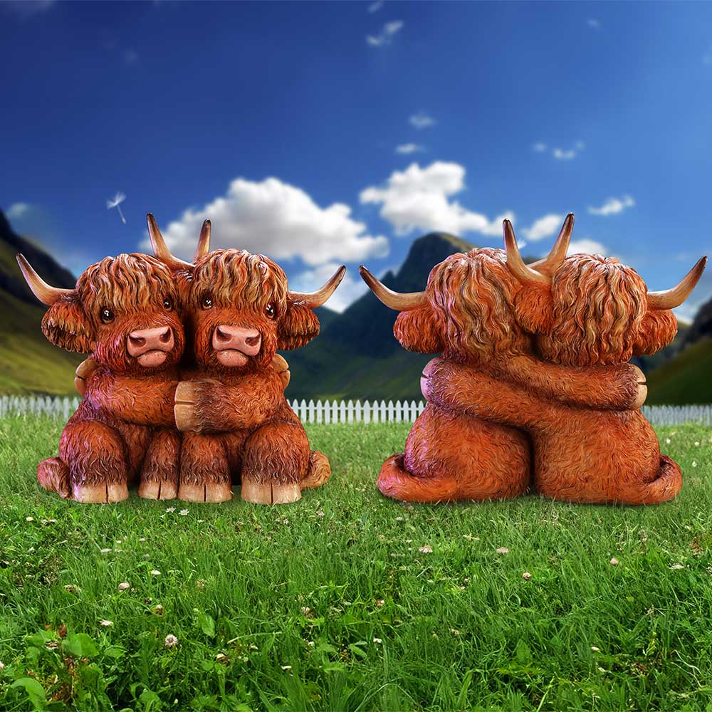 Highland Cow Hug Figurine - Image 8