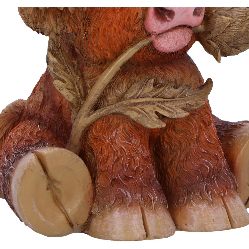 Highland Cow with Thistle Figurine - Image 6
