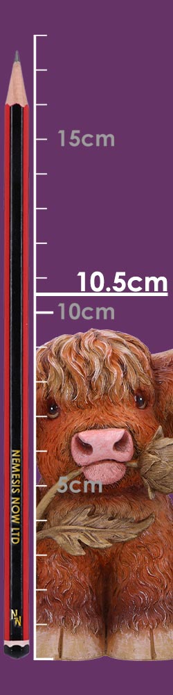 Highland Cow with Thistle Figurine - Image 9