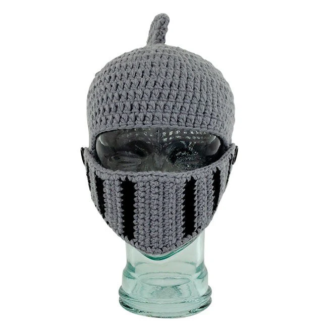 Knitted Knight Helmet Hat – Child Size - Image 4