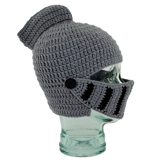 Knitted Knight Helmet Hat – Child Size - Image 6