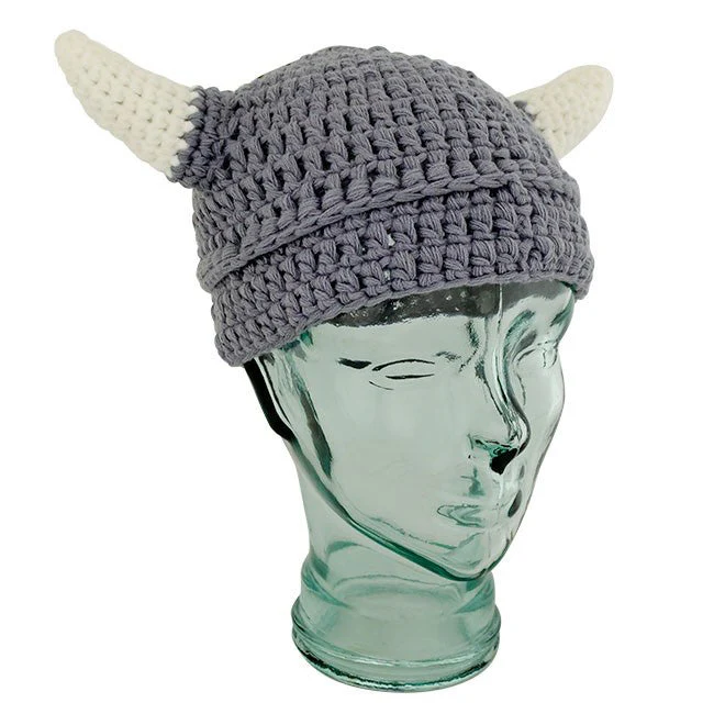 Knitted Viking Helmet Hat – Child Size - Image 3