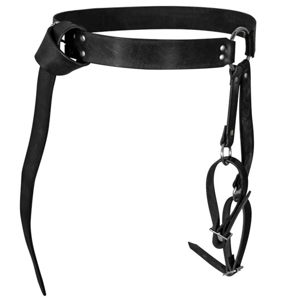 Late Medieval Sword Belt - Genuine Leather - Image 4