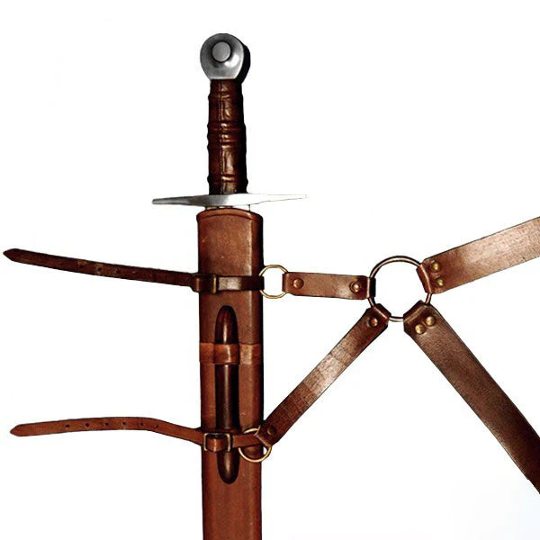Late Medieval Sword Belt - Genuine Leather - Image 6