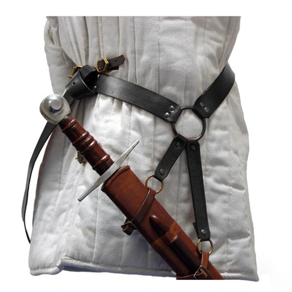 Late Medieval Sword Belt - Genuine Leather - Image 7