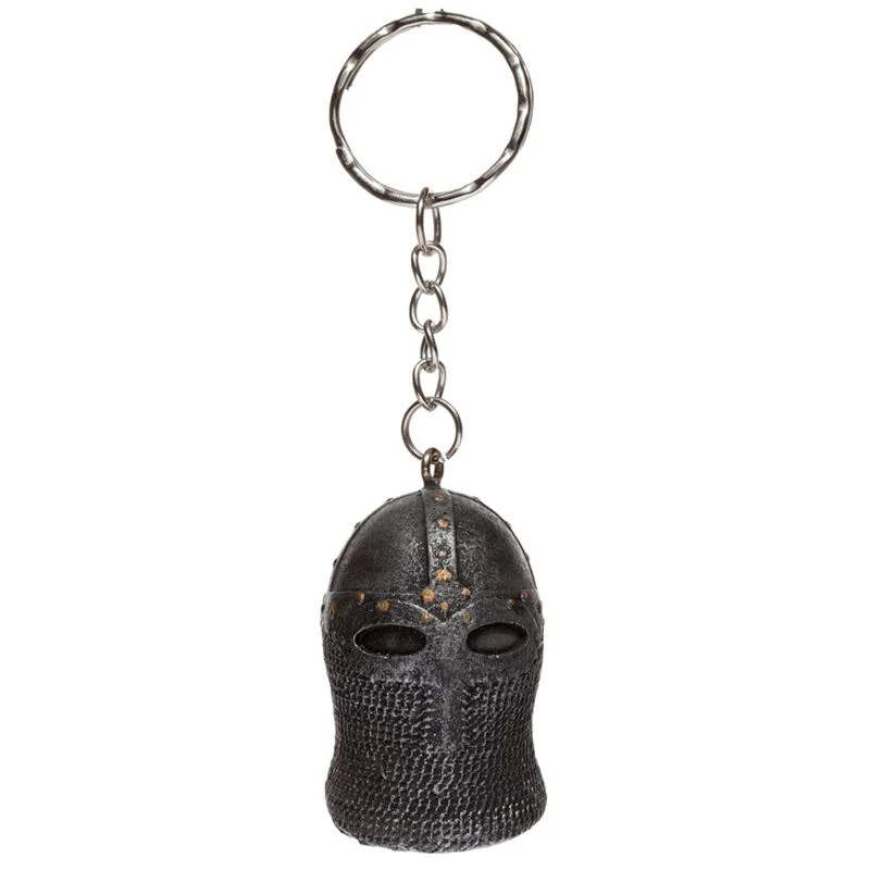 Medieval Knight Helmet Keyring - Image 2