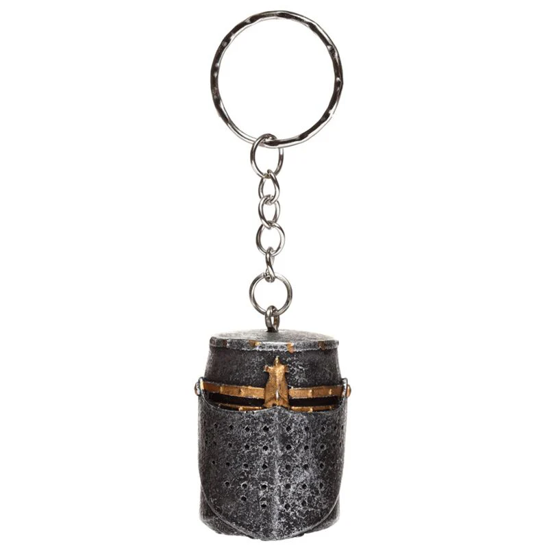 Medieval Knight Helmet Keyring - Image 3
