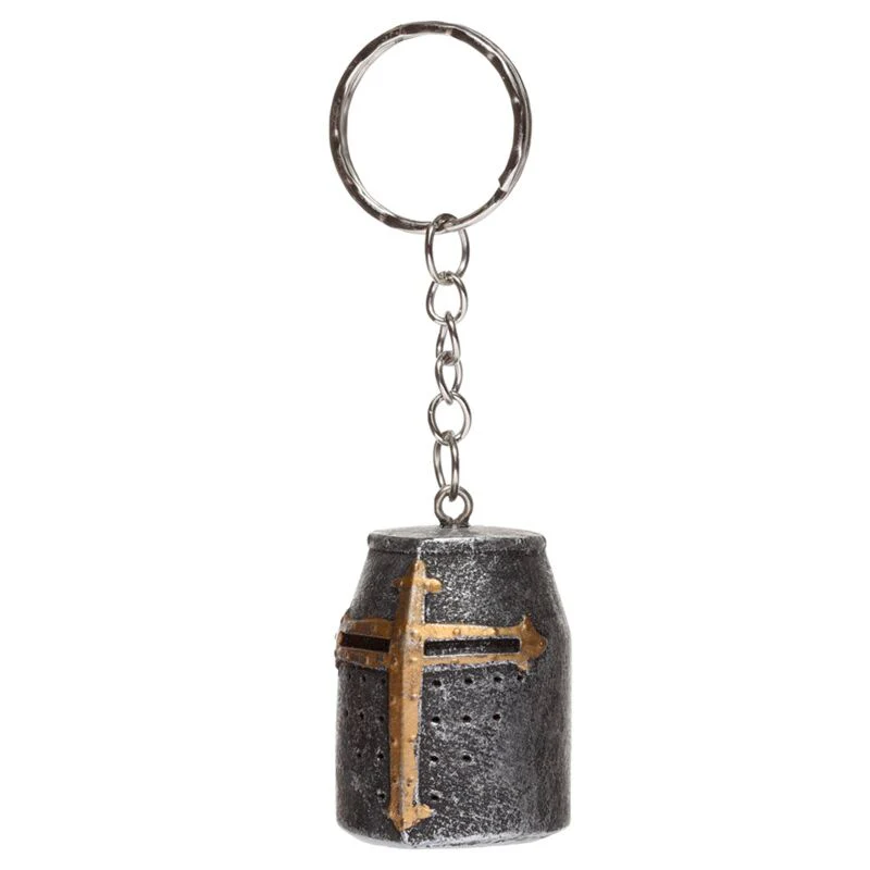 Medieval Knight Helmet Keyring - Image 4