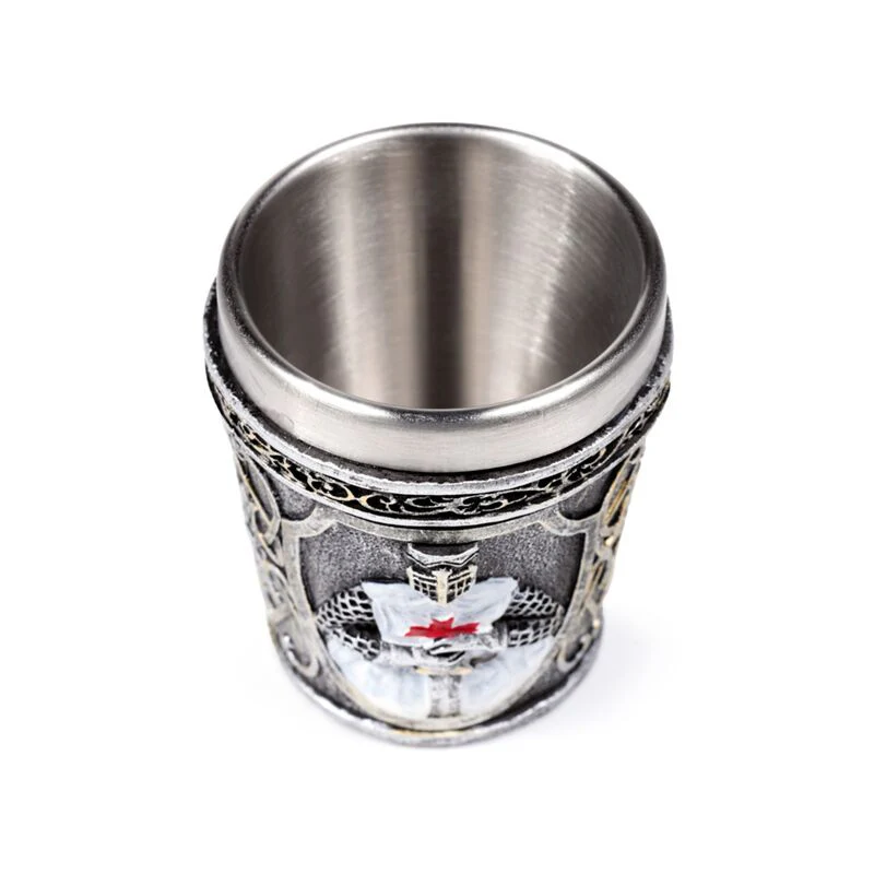 Medieval White Knight Shot Glass - Image 3
