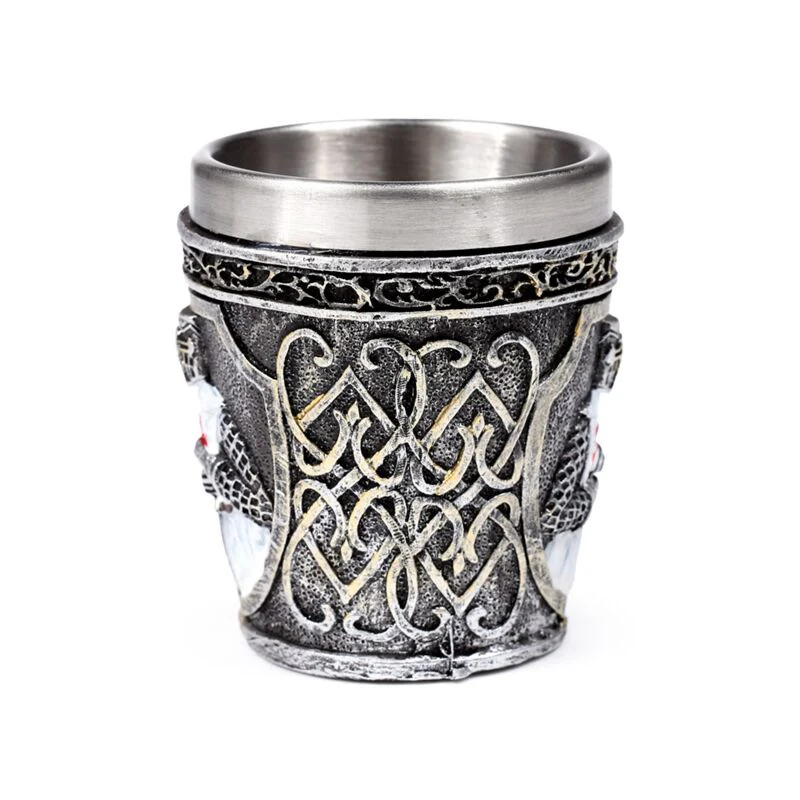 Medieval White Knight Shot Glass - Image 4