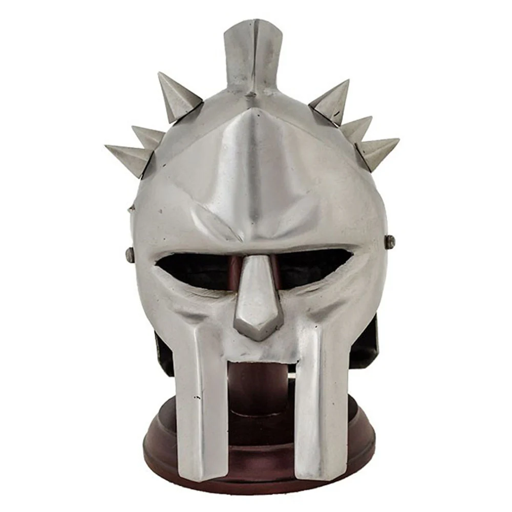 Miniature Roman Gladiator Helmet - with Stand