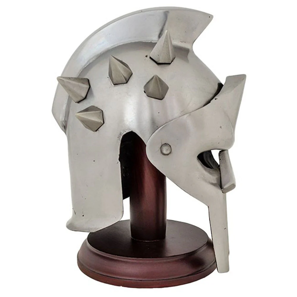Miniature Roman Gladiator Helmet - with Stand - Image 3