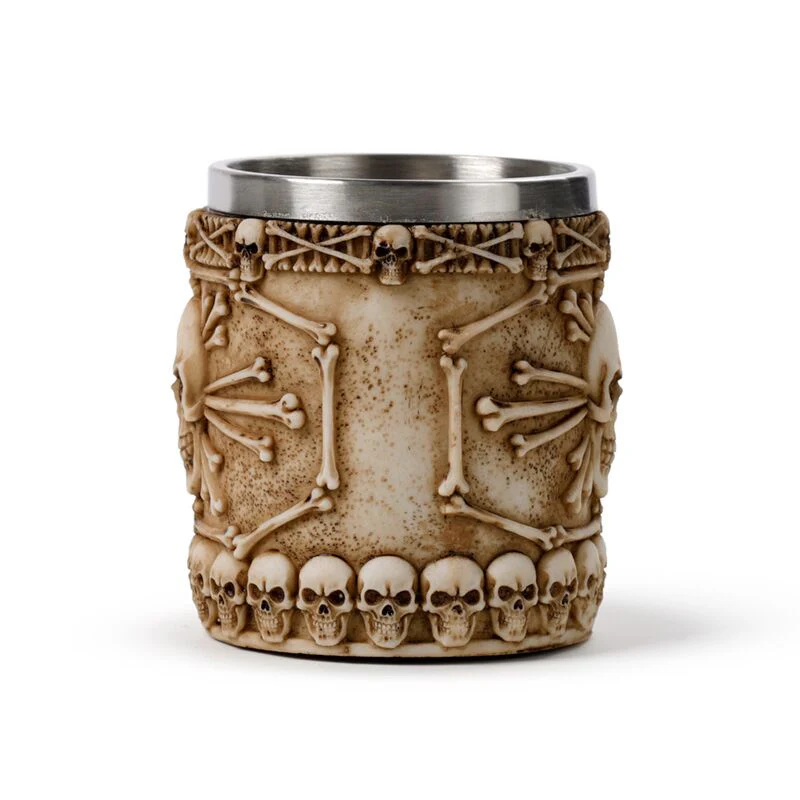 Skull & Bone Tankard with Bone Handle - Image 4