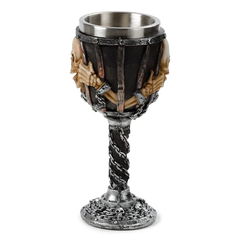 Skull with Chains Goblet - Image 3