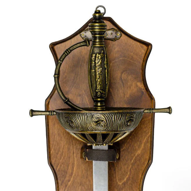 Spanish Cup Hilt Rapier with Display Plaque - Image 2