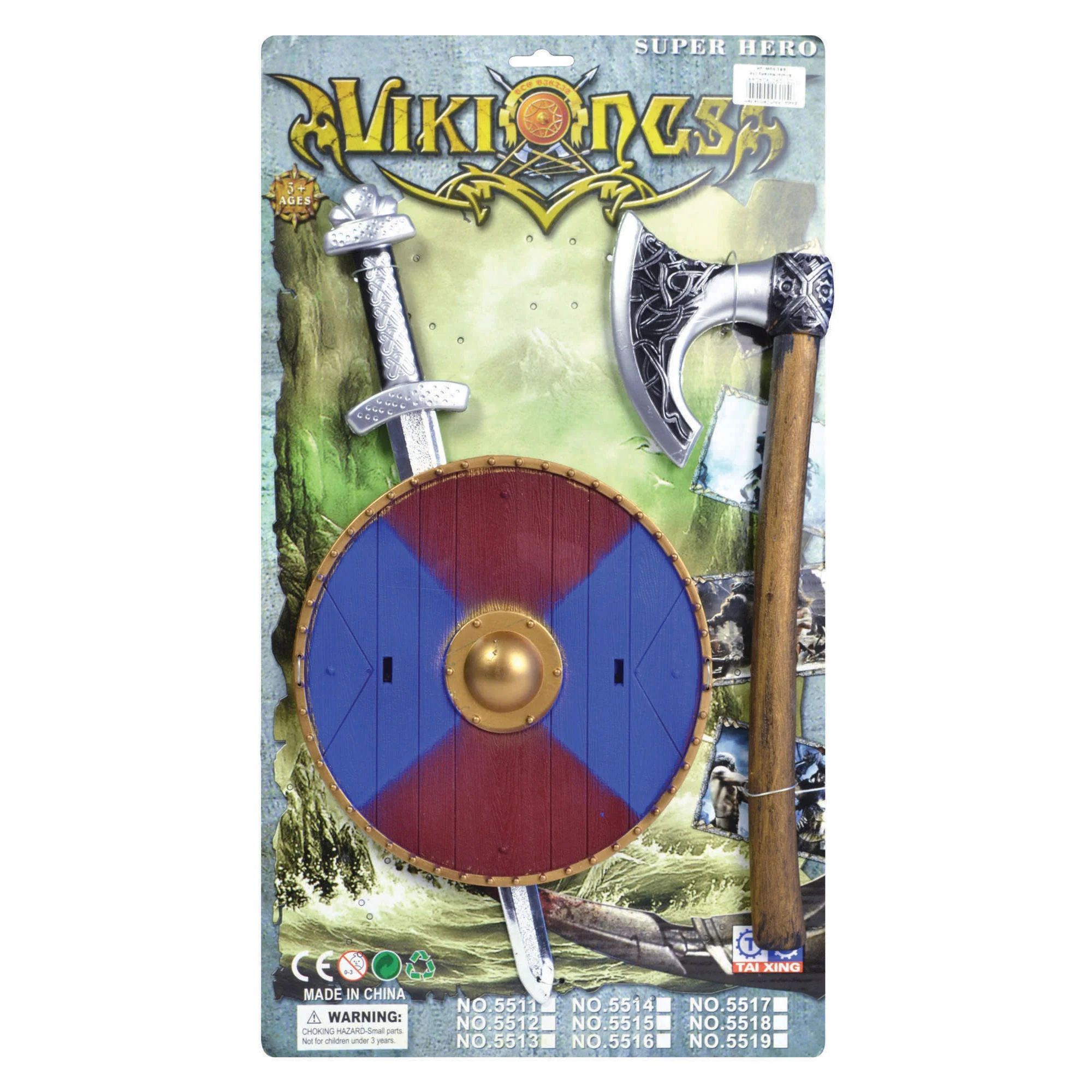 Viking Sword, Shield and Axe Set - Image 3